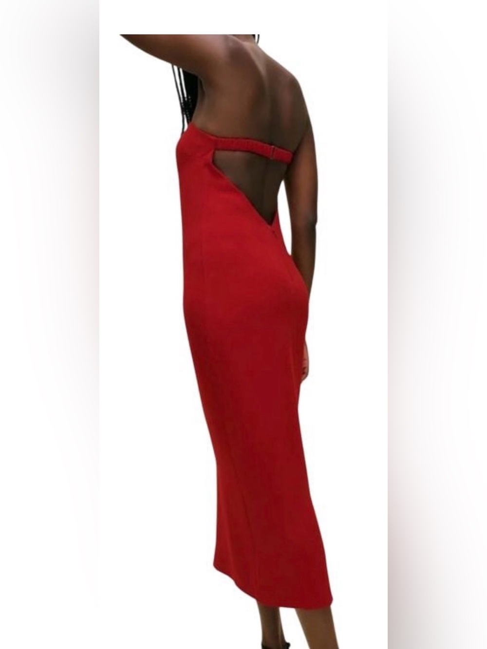 NWT Reformation Red Strapless Nino Dress 12